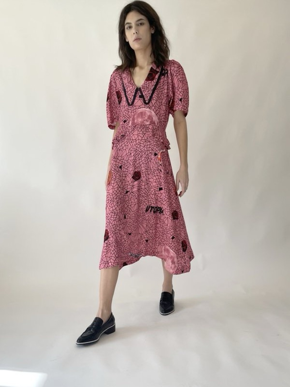 Salasai Comic Dress in Punch